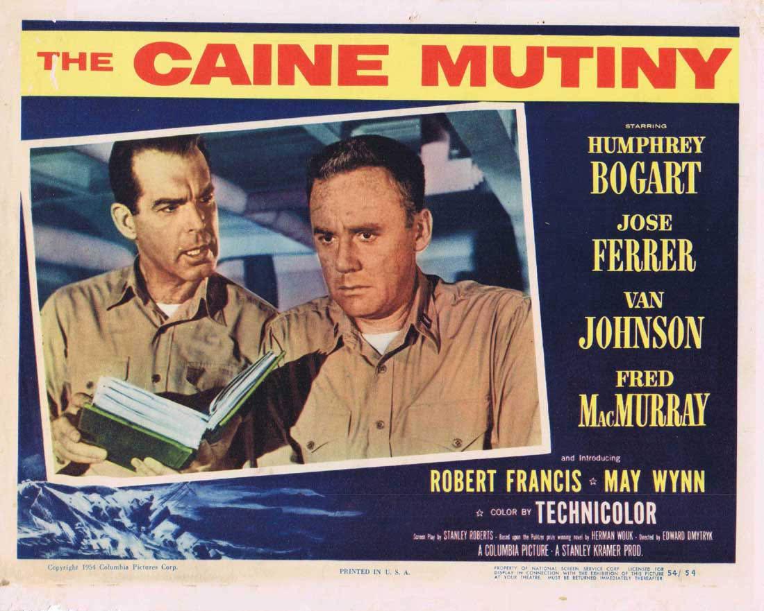 THE CAINE MUTINY Lobby Card 4 Humphrey Bogart José Ferrer Fred MacMurray