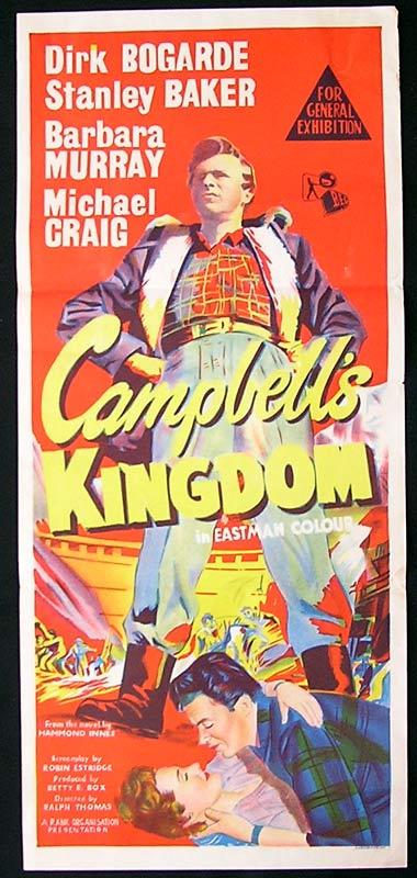 CAMPBELL’S KINGDOM Daybill Movie Poster Dirk Bogarde Stanley Baker