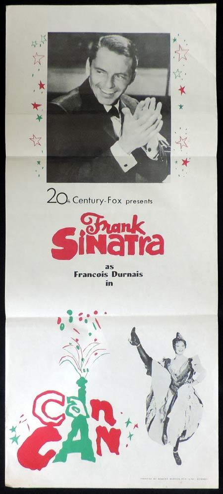 CAN CAN Original Daybill Movie Poster Frank Sinatra