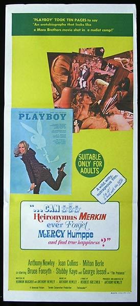 CAN HEIRONYMOUS MERKIN Australian Daybill Movie Poster Joan Collins