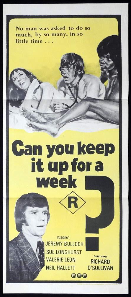 CAN YOU KEEP IT UP FOR A WEEK Original Daybill Movie poster British Comedy