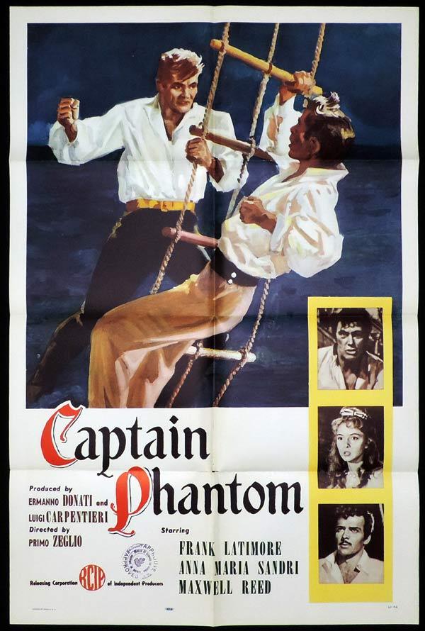 CAPTAIN PHANTOM US One Sheet Movie Poster Frank Latimore