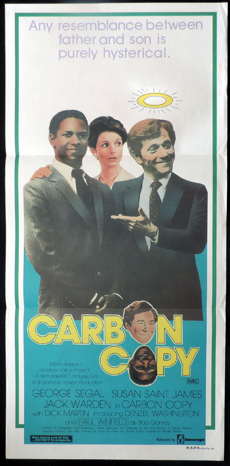 CARBON COPY Australian Daybill Movie Poster George Segal Denzel Washington