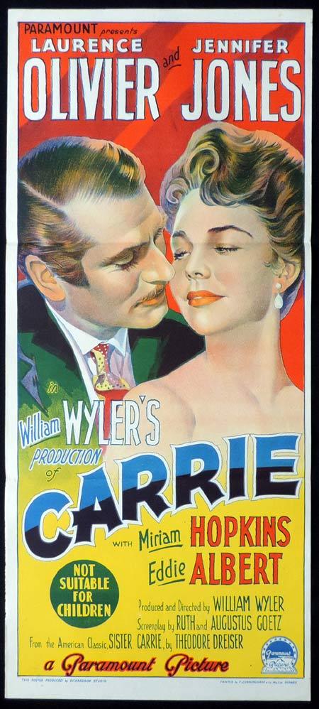 CARRIE Original Daybill Movie Poster LAURENCE OLIVIER Richardson Studio