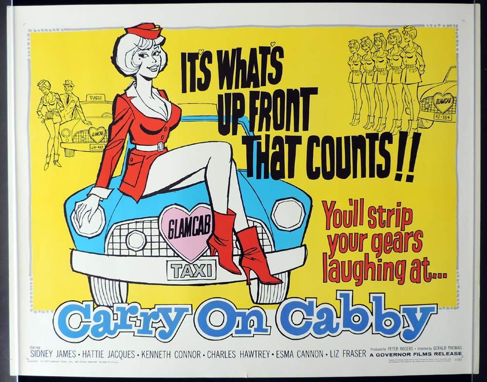 CARRY ON CABBY US half sheet Movie poster Sid James 1967r