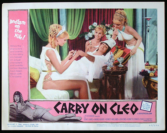 CARRY ON CLEO 1964 Sid James UK Comedy Lobby Card 7