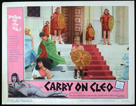 CARRY ON CLEO 1964 Sid James UK Comedy Lobby Card 8