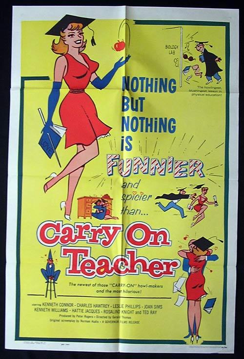 CARRY ON TEACHER Movie poster 1959 US One sheet Movie poster