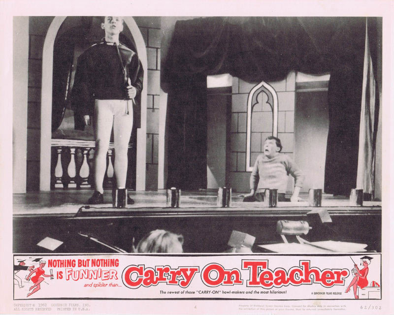 CARRY ON TEACHER Lobby Card 4 Kenneth Connor