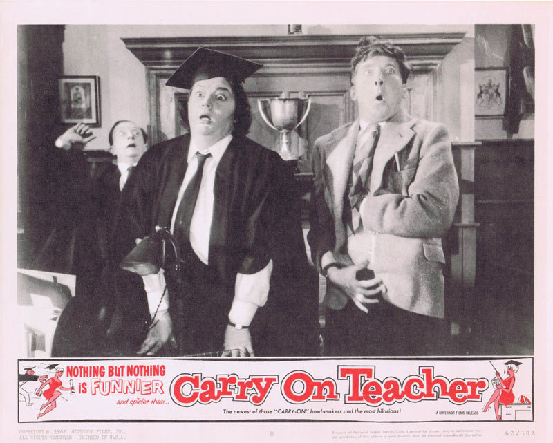 CARRY ON TEACHER Lobby Card 8 Hattie Jacques