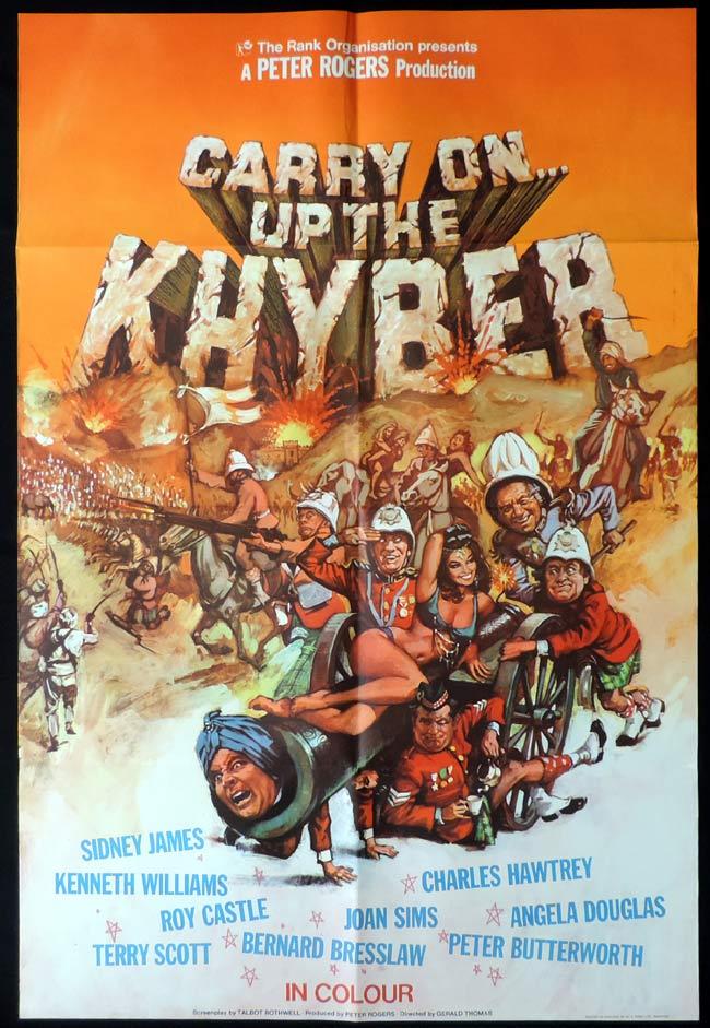 CARRY ON UP THE KHYBER British One Sheet Movie Poster Kenneth Williams Sid James