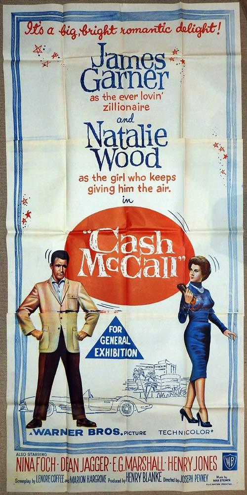 CASH McCALL Original 3 Sheet Movie Poster Natalie Wood James Garner