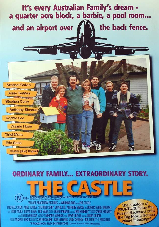 THE CASTLE Original One sheet Movie poster Michael Caton Eric Bana Charles Tingwell