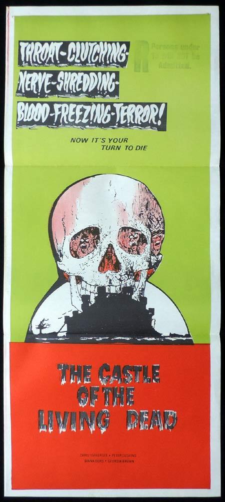 CASTLE OF THE LIVING DEAD Original daybill Movie Poster NOTHING BUT THE NIGHT