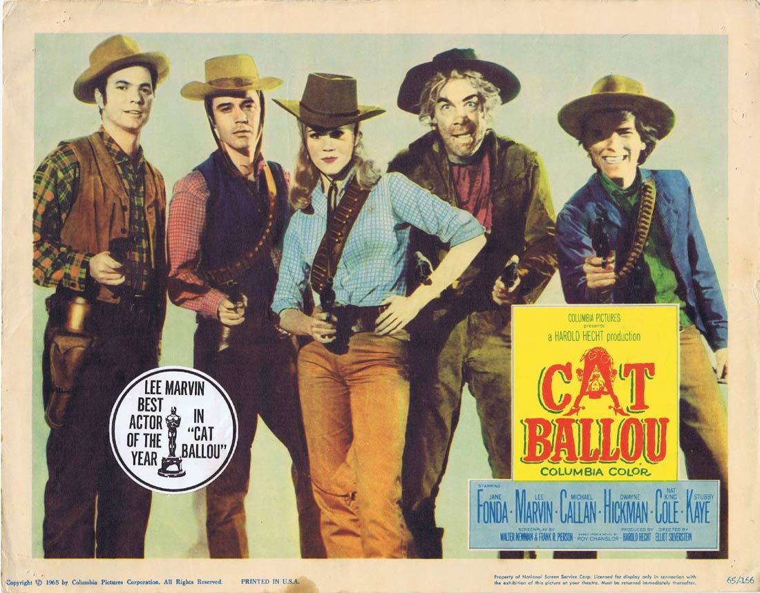 CAT BALLOU Original Lobby Card Jane Fonda Lee Marvin