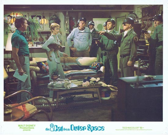 CAT FROM OUTER SPACE 1978 Disney Sci Fi Lobby Card 3