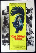 CAT O'NINE TAILS '71-Dario Argento Original US One sheet poster