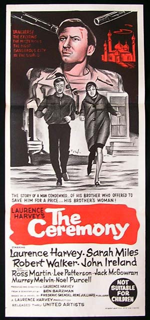 THE CEREMONY Daybill Movie poster 1963 Laurence Harvey