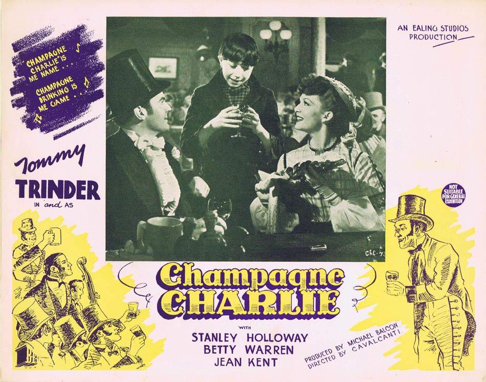 CHAMPAGNE CHARLIE Lobby Card 2 Tommy Trinder Ealing