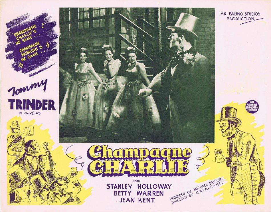 CHAMPAGNE CHARLIE Lobby Card 3 Tommy Trinder Ealing