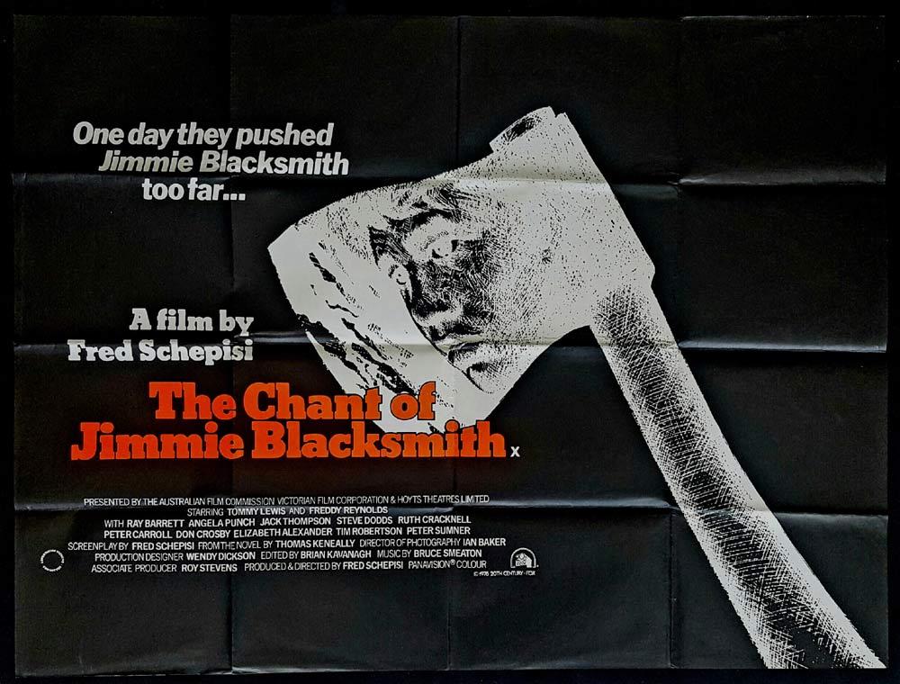 THE CHANT OF JIMMIE BLACKSMITH Original British Quad Movie Poster