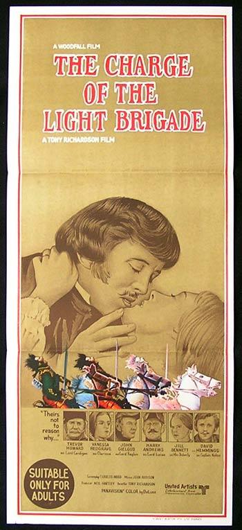 CHARGE OF THE LIGHT BRIGADE Daybill Movie poster 1966 Trevor Howard Vanessa Redgrave