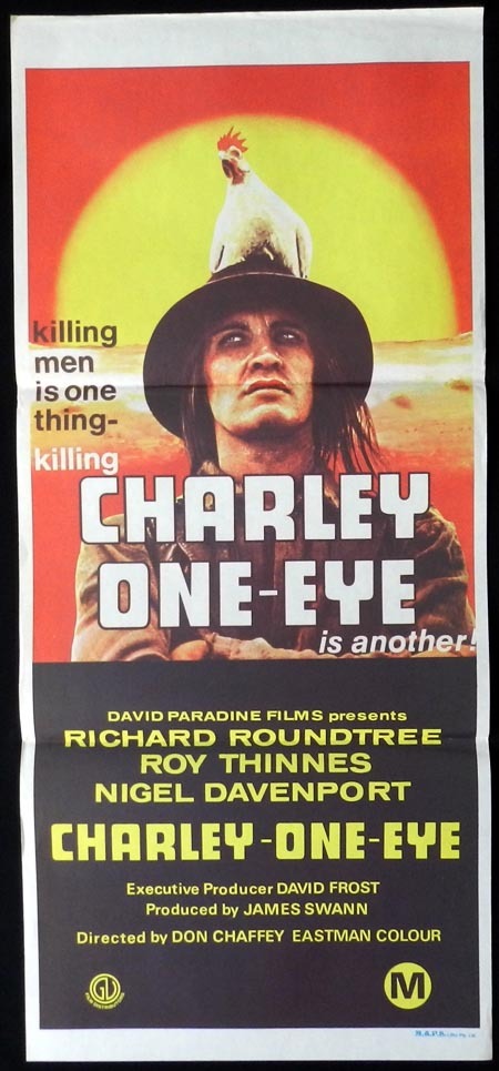 CHARLEY ONE EYE Original Daybill Movie Poster Richard Roundtree