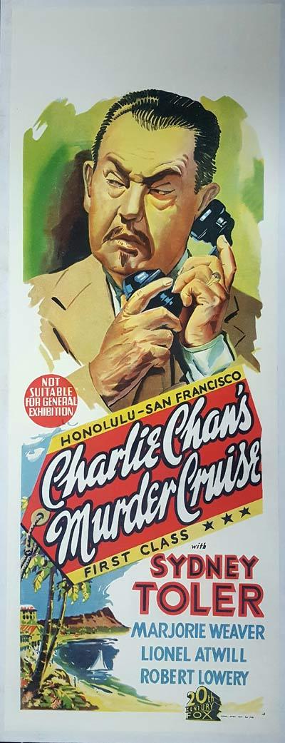 CHARLIE CHAN’S MURDER CRUISE Long Daybill Movie poster Sidney Toler Victor Sen Yung