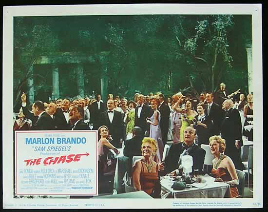 THE CHASE 1966 Marlon Brando Jane Fonda Lobby card 2