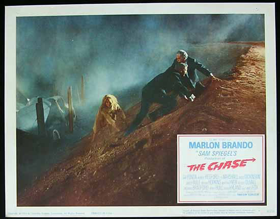 THE CHASE 1966 Marlon Brando Jane Fonda Lobby card 3