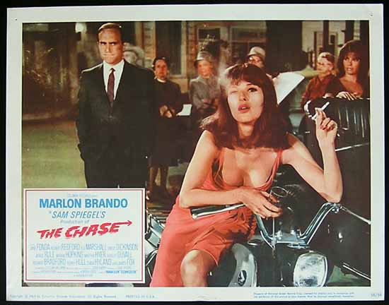 THE CHASE 1966 Marlon Brando Jane Fonda Lobby card 4