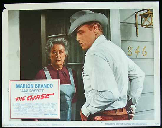 THE CHASE 1966 Marlon Brando Jane Fonda Lobby card 6