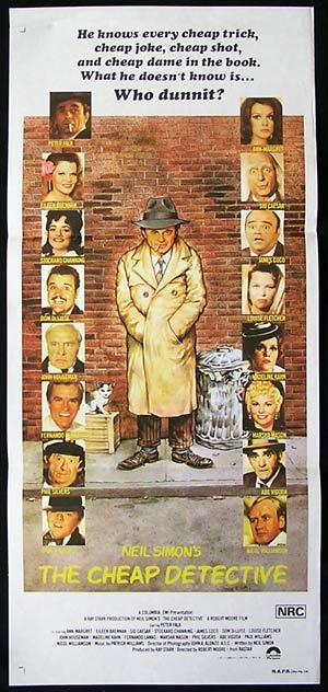 THE CHEAP DETECTIVE Daybill Movie Poster Peter Falk