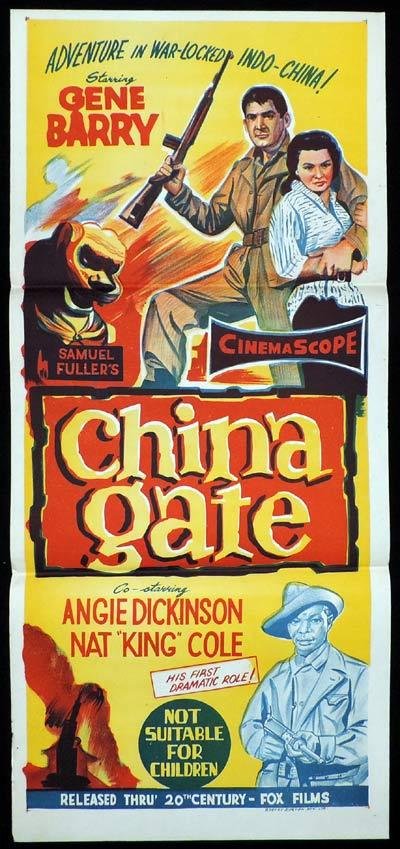 CHINA GATE Original Daybill Movie Poster Gene Barry Sam Fuller