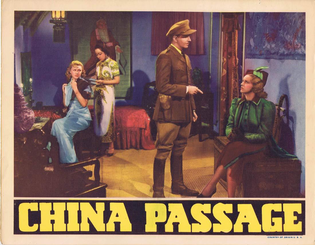 CHINA PASSAGE Original Lobby Card 4 Constance Worth Vinton Haworth Leslie Fenton 1937