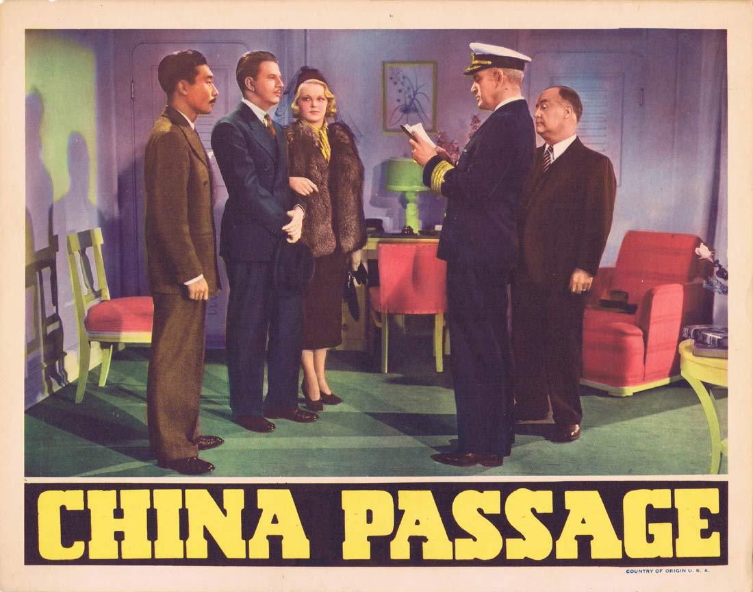 CHINA PASSAGE Original Lobby Card 5 Constance Worth Vinton Haworth Leslie Fenton 1937