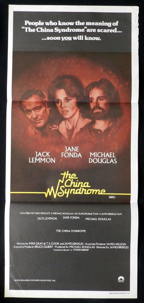 THE CHINA SYNDROME Original Daybill Movie poster Jack Lemmon Jane Fonda
