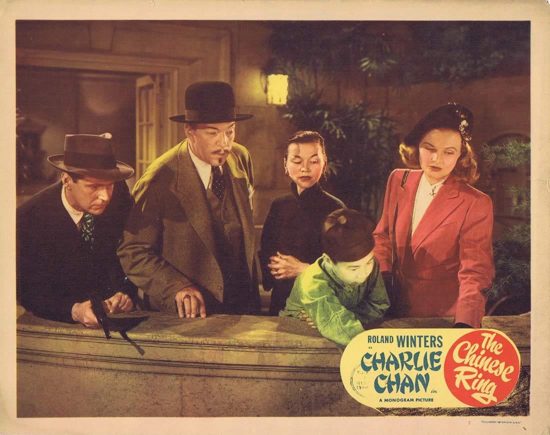 THE CHINESE RING Lobby Card 7 CHARLIE CHAN Roland Winters Louise Currie