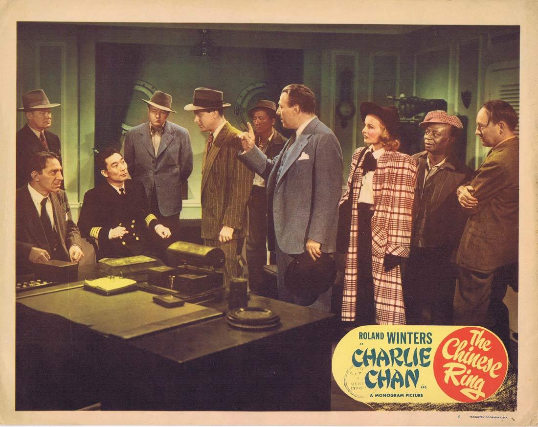 THE CHINESE RING Lobby Card 8 CHARLIE CHAN Roland Winters Louise Currie