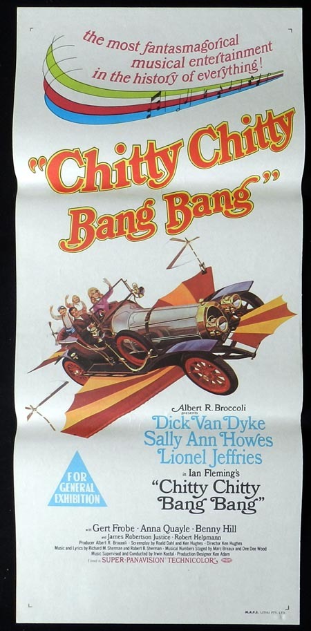 CHITTY CHITTY BANG BANG Original Daybill Movie Poster Dick Van Dyke