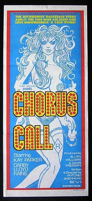CHORUS CALL ’78-Darby Lloyd Rains-SEXPLOITATION daybill