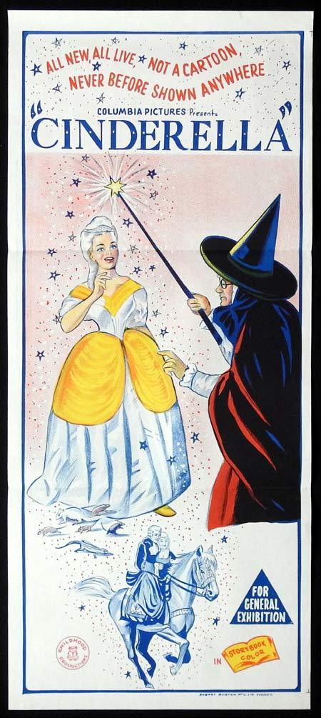 CINDERELLA Original Daybill Movie Poster Colubia Pictures Wicked Witch