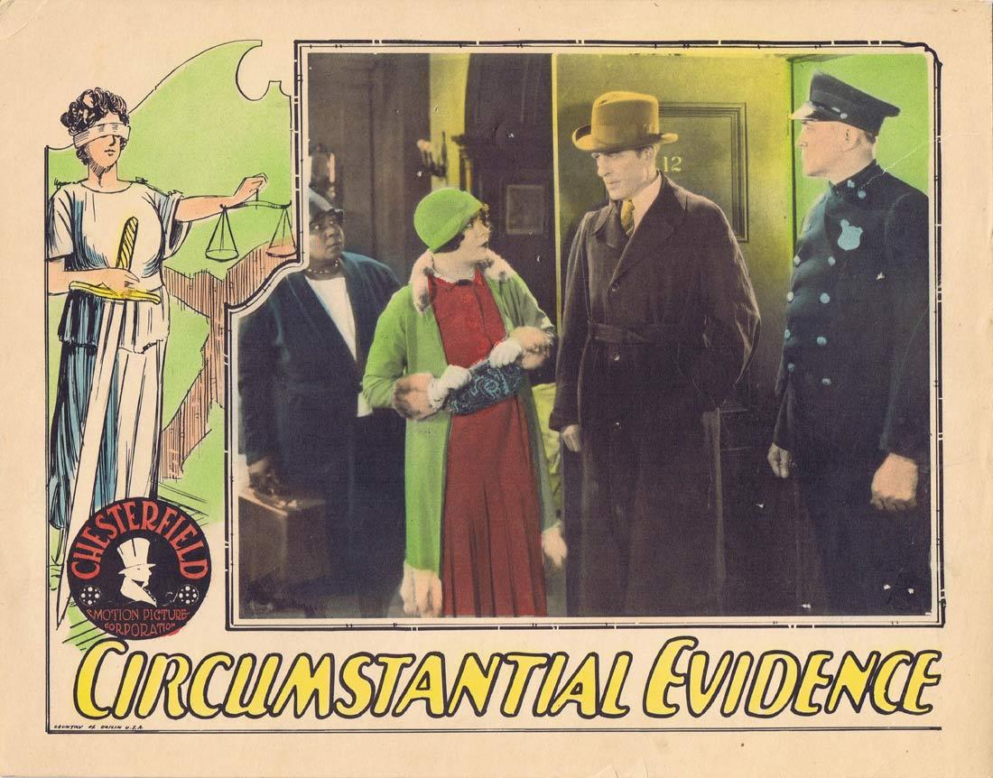 CIRCUMSTANTIAL EVIDENCE Lobby Card Cornelius Keefe Helen foster Alice Lake 1929
