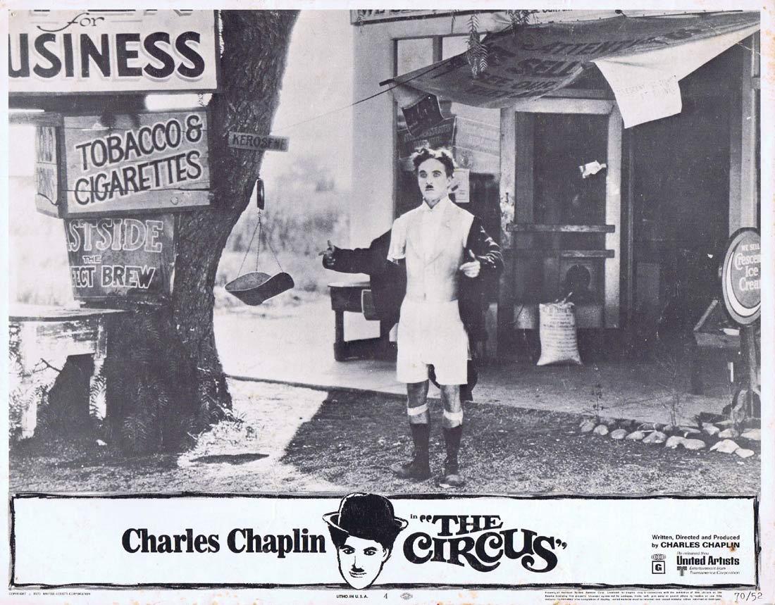 THE CIRCUS Vintage Lobby Card 4 Charlie Chaplin Al Ernest Garcia Merna Kennedy 1970r