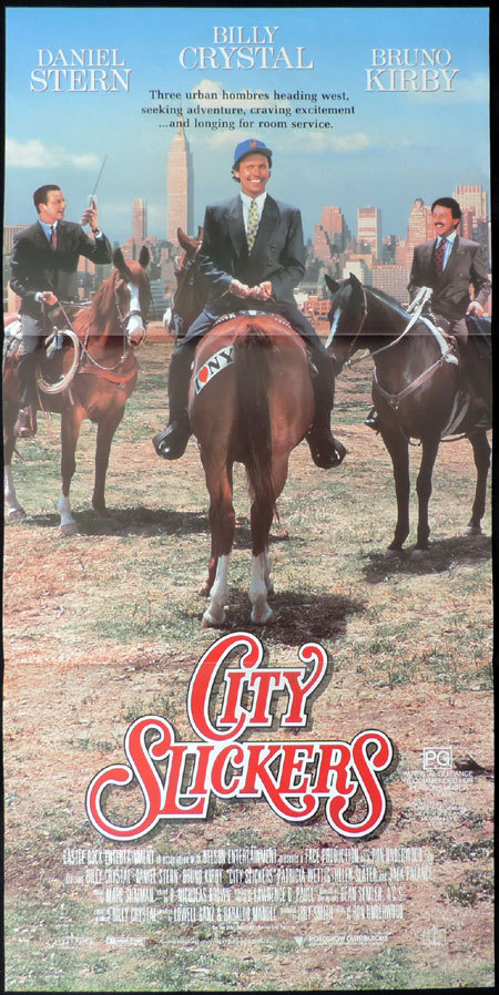 CITY SLICKERS Original Australian Daybill Movie poster Billy Crystal