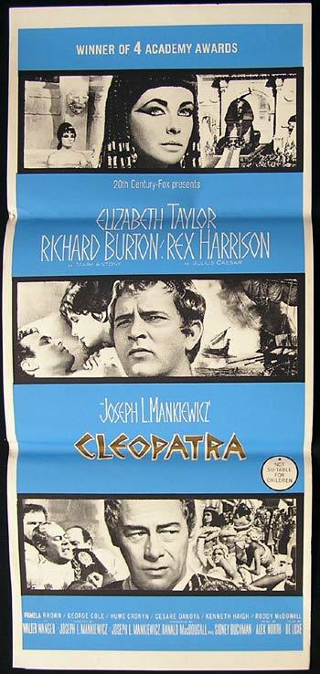 CLEOPATRA Original Daybill Movie Poster 1963 Elizabeth Taylor