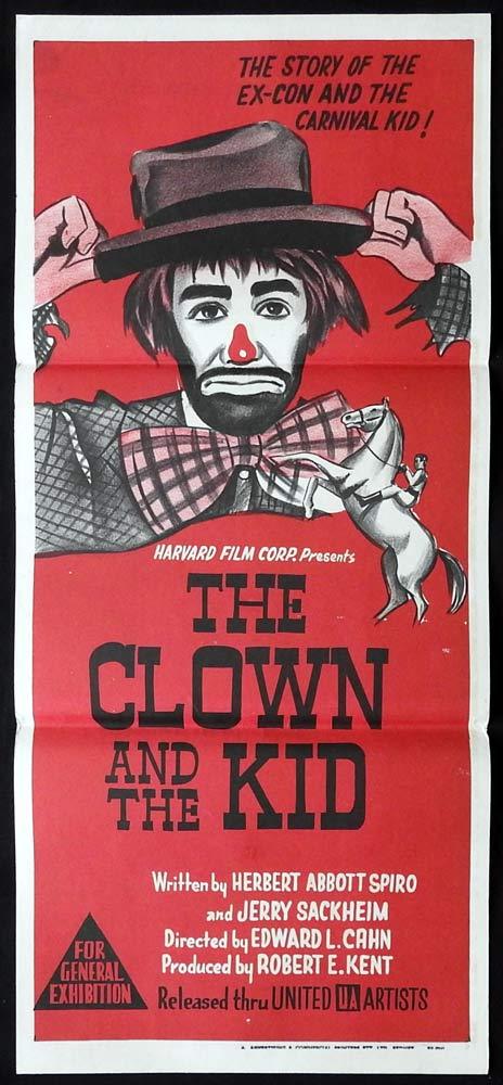 THE CLOWN AND THE KID Original Daybill Movie Poster John Lupton Michael McGreevey