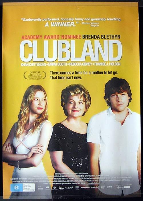 CLUBLAND Movie poster 2006 Steve Bastoni Australian Cinema One sheet