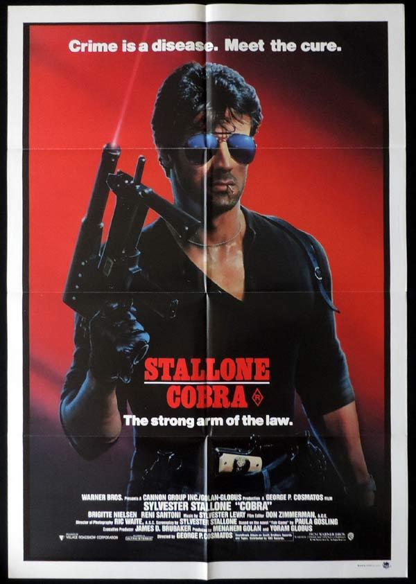 COBRA One Sheet Movie Poster Brigitte Nielsen Sylvester Stallone