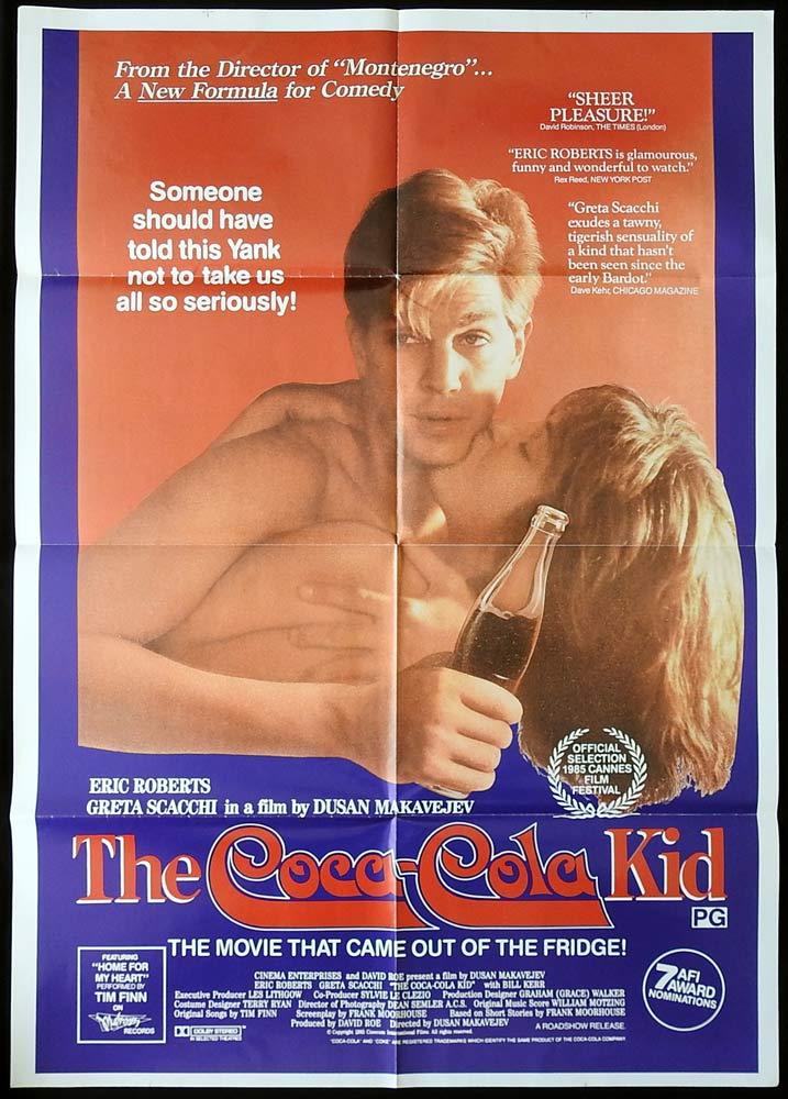 THE COCA COLA KID One sheet Movie poster Eric Roberts Greta Scacchi